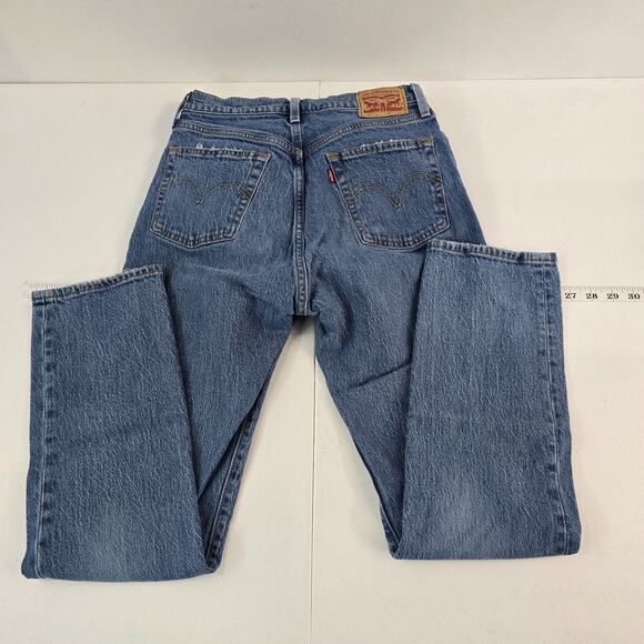 Levi's 501 button fly‎ jeans 28x30 mens medium wash denim 6014 - Picture 3 of 12